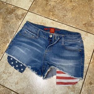 Arizona American Flag Jean Shorts